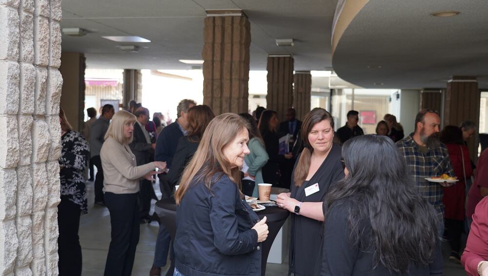 people talking and networking
