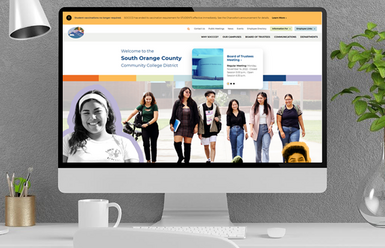 Website computer mockup
