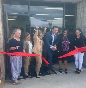 ribbon cutting at multicultural fest