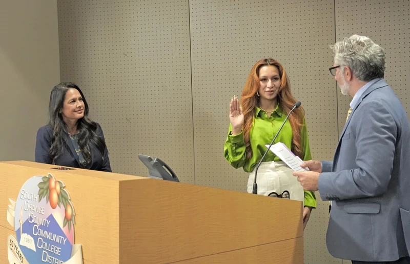 SOCCCD Student Trustee Sharla Clemente Sworn-In