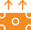 icon of money with up arrows