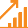 icon of chart showing growth